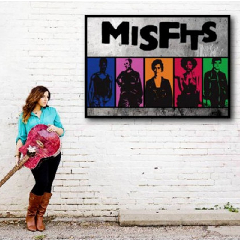Πίνακας σε καμβά με μουσική των Misfits